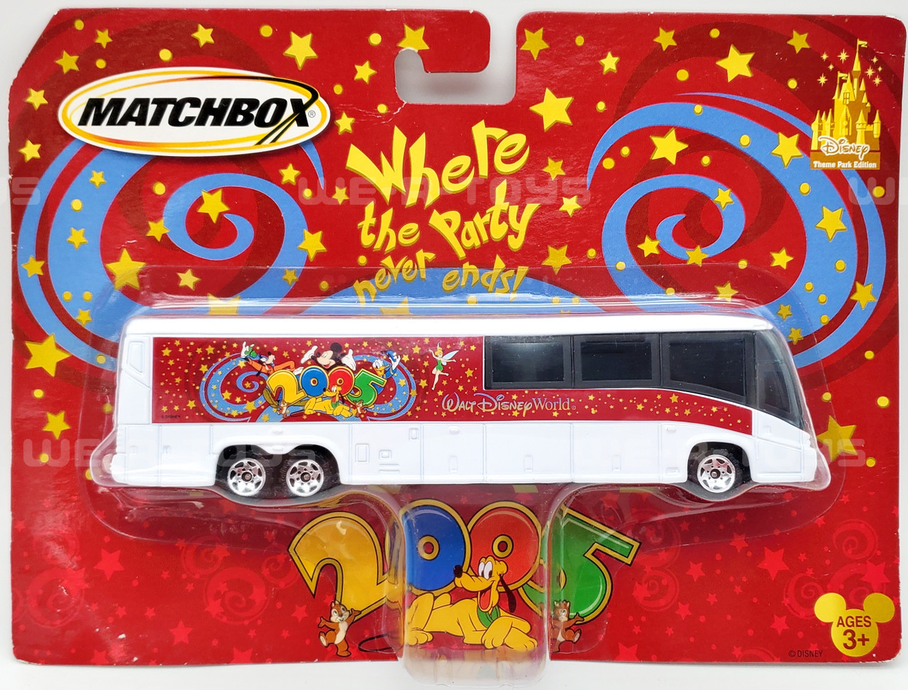 Matchbox Walt Disney World Disneyland Bus Theme Park Edition 2005 NEW